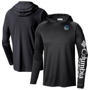 Columbia Golden State Warriors Black Terminal Stylish Tackle Long Sleeve Hoodie T Shirt