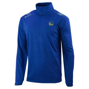 Columbia Golden State Warriors Blue Gorgeous Oakland Downs Quarter Zip Pullover