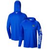 Columbia Gorgeous Golden State Warriors Blue Terminal Tackle Long Sleeve Hoodie T Shirt