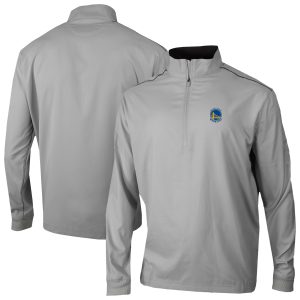 Columbia Golden State Warriors Gray Bogey's Paradise Quarter Premium Zip Pullover
