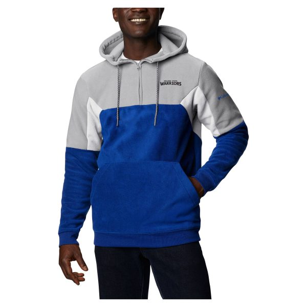 Columbia Golden State Warriors Unique Royal Lodge Quarter Zip Hoodie