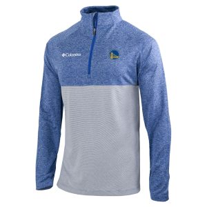 Columbia Golden State Warriors Royal Rockin' It Raglan Long Chic Sleeve Quarter Zip Pullover