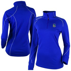 Columbia Golden State Warriors Women's Royal Omni Wick Trendy Shotgun 2.0 Quarter Zip Pullover Top
