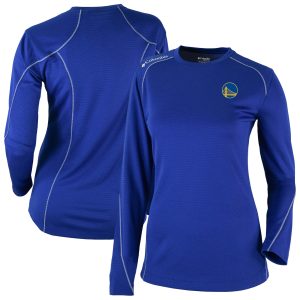 Columbia Golden State Warriors Premium Women's Royal Omni Wick Shotgun Pullover Top