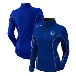 Columbia Golden State Warriors Women's Royal Omni Wick Shotgun Quarter Unique Zip Pullover Top
