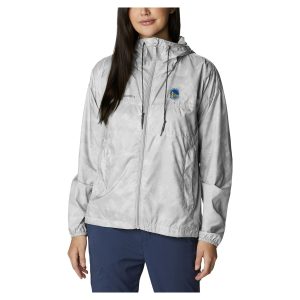 Columbia Golden State Warriors Women's White Flash Challenger II Omni Chic Shade Full Zip Windbreaker Jacket