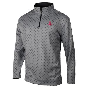 Columbia Houston Rockets Gray Omni Wick Wickhams Hills Quarter Zip Gorgeous Pullover Top