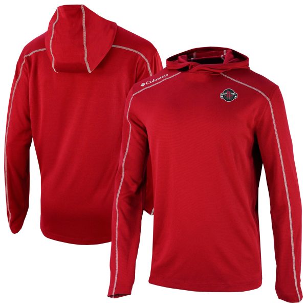Columbia Houston Rockets Red Omni Premium Wick Shotgun Pullover Hoodie