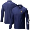 Columbia Indiana Pacers Navy PFG Terminal Tackle Quarter Premium Zip Top