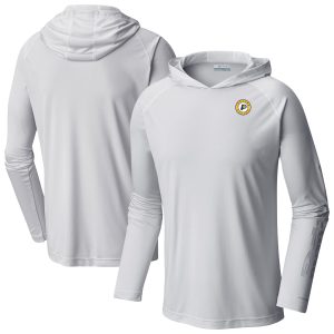Columbia Indiana Pacers White PFG Super Terminal Tackle Stylish Hoodie