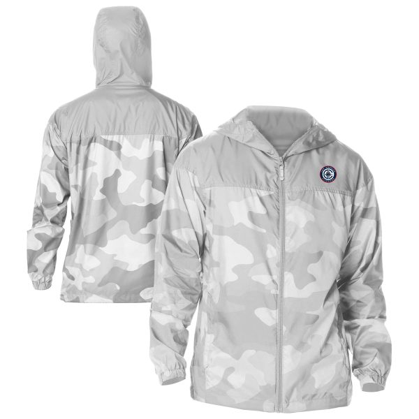 Columbia LA Clippers Trendy Gray Flash Challenger Windbreaker Jacket