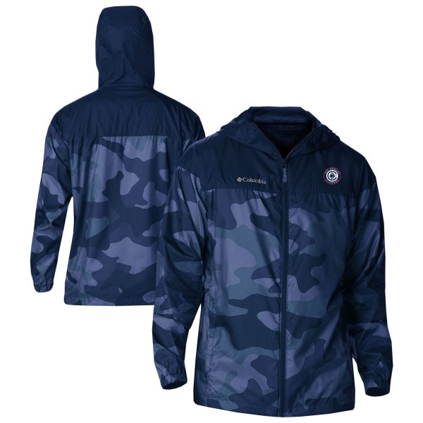 Columbia LA Clippers Navy Flash Challenger Windbreaker Jacket Stylish