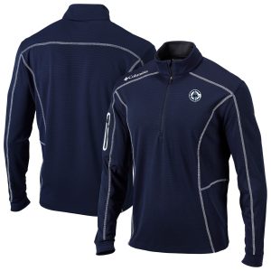 Columbia LA Clippers Navy Premium Omni Wick Shotgun Quarter Zip Jacket