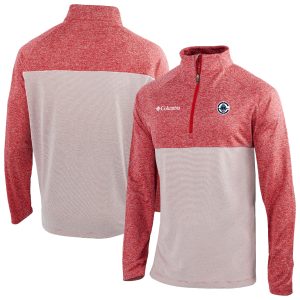 Columbia Fabulous LA Clippers Red Omni Wick Rockin' It Quarter Zip Top