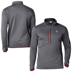 Columbia LA Clippers Elegant Red Park View Fleece Half Zip Top