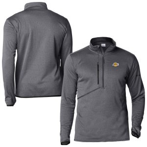 Columbia Los Angeles Lakers Black Park View Fleece Half Zip Top Premium