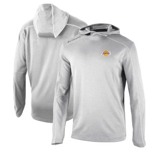 Columbia Los Premium Angeles Lakers Gray Shotgun Pullover Hoodie