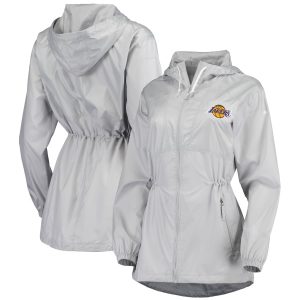 Columbia Los Trendy Angeles Lakers Women's Gray Flashback Full Zip Jacket