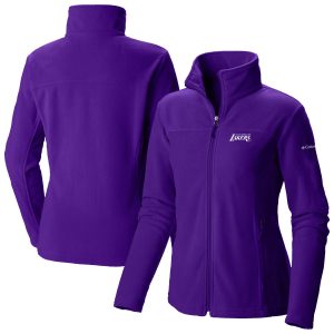 Columbia Los Trendy Angeles Lakers Women's Purple Give & Go II Fleece Full Zip Jacket