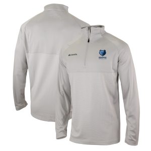 Columbia Memphis Fabulous Grizzlies Heather Gray Omni Wick Rockin' It Quarter Zip Pullover Top