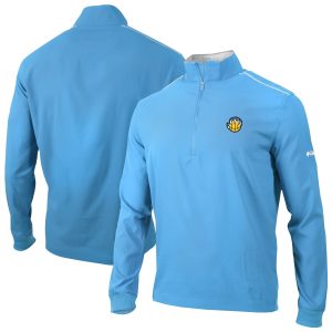 Columbia Memphis Grizzlies Elegant Light Blue Omni Wick Bogey's Paradise Quarter Zip Top