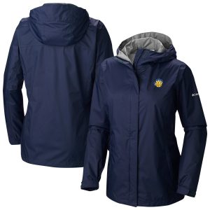 Columbia Memphis Grizzlies Women's Navy Arcadia Full Zip Rain Fabulous Jacket
