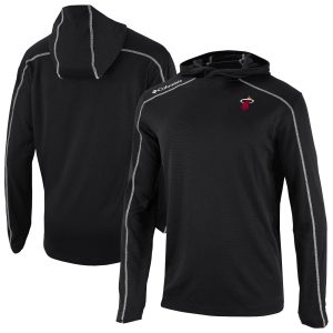 Columbia Miami Heat Black Omni Wick Shotgun Pullover Hoodie Elegant