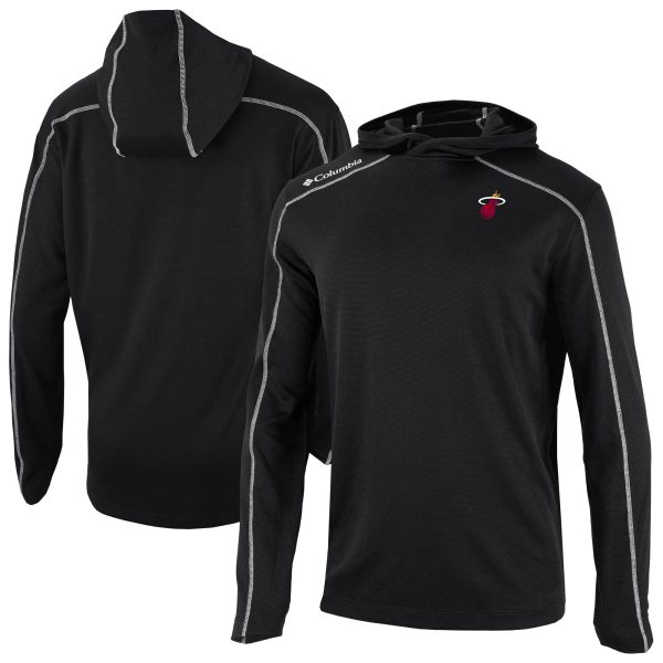 Columbia Miami Heat Black Omni Wick Shotgun Pullover Hoodie Elegant