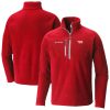 Columbia Miami Heat Red Fast Trek Gorgeous III Half Zip Fleece Pullover