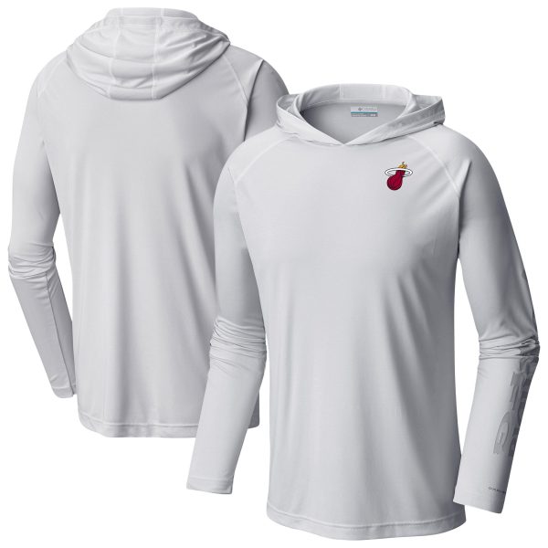 Columbia Miami Premium Heat White PFG Super Terminal Tackle Hoodie