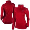 Columbia Miami Heat Women's Red Omni Wick Shotgun Stylish Quarter Zip 2.0 Pullover