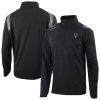 Columbia Fabulous Milwaukee Bucks Black Oakland Downs Omni Wick Quarter Zip Top