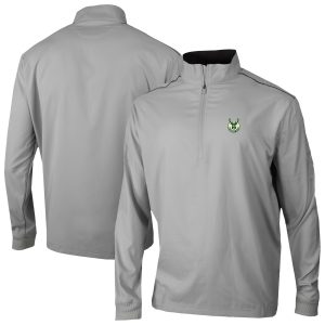 Columbia Milwaukee Bucks Trendy Gray Omni Wick Bogey's Paradise Quarter Zip Top