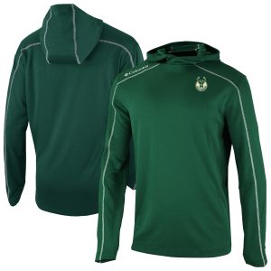 Columbia Milwaukee Bucks Hunter Green Omni Wick Shotgun Pullover Hoodie Stylish