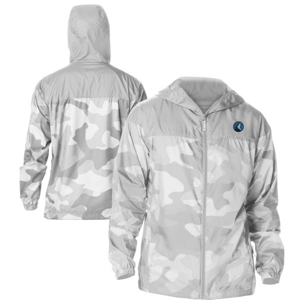 Columbia Minnesota Timberwolves Gray Flash Premium Challenger Windbreaker Jacket
