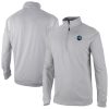 Columbia Minnesota Timberwolves Trendy Gray Oakland Downs Omni Wick Quarter Zip Top