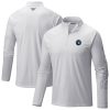 Columbia Minnesota Premium Timberwolves White PFG Terminal Tackle Quarter Zip Top