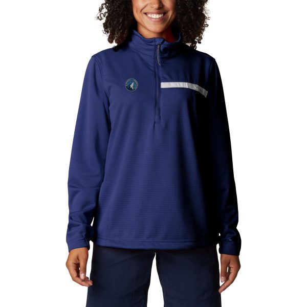 Columbia Minnesota Timberwolves Women's Navy Skiff Premium Guide Fleece
