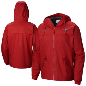 Columbia New Orleans Pelicans Red Oroville Creek Lined Stylish Full Zip Jacket