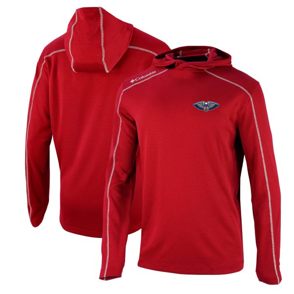 Columbia Chic New Orleans Pelicans Red Shotgun Pullover Hoodie