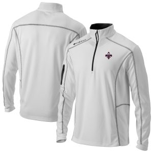 Columbia New Orleans Pelicans White Stylish Omni Wick Shotgun Quarter Zip Jacket