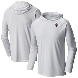 Columbia New Orleans Pelicans White PFG Super Terminal Premium Tackle Hoodie