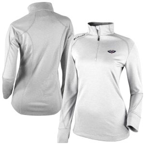 Columbia New Orleans Pelicans Women's White Omni Wick Chic Shotgun Quarter Zip 2.0 Pullover