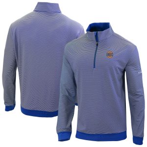 Columbia New York Knicks Blue Omni Wick Even Lie Quarter Zip Unique Top