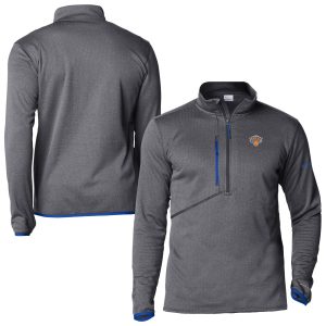 Columbia New Gorgeous York Knicks Blue Park View Fleece Half Zip Top