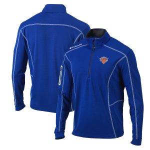 Columbia New York Knicks Blue Shotgun Quarter Zip Pullover Jacket Unique