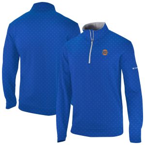 Columbia New York Knicks Blue Wickham Hills Omni Chic Wick Quarter Zip Jacket