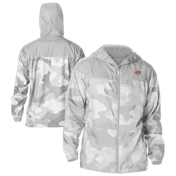 Columbia Elegant New York Knicks Gray Flash Challenger Windbreaker Jacket
