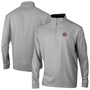Columbia New York Knicks Gray Omni Wick Bogey's Stylish Paradise Quarter Zip Top
