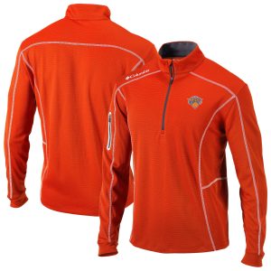 Columbia New York Knicks Orange Omni Wick Shotgun Quarter Trendy Zip Jacket